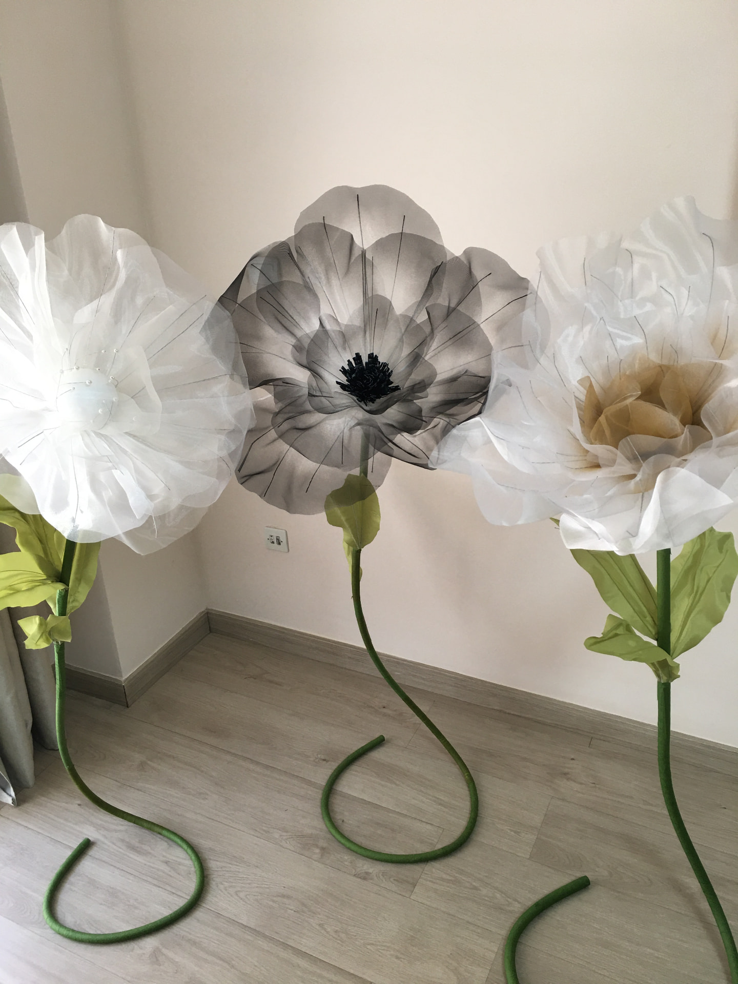 Amapolas de organza